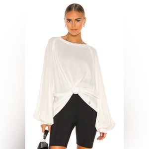 NWT Free people she’s everything top white Small tunic oversized